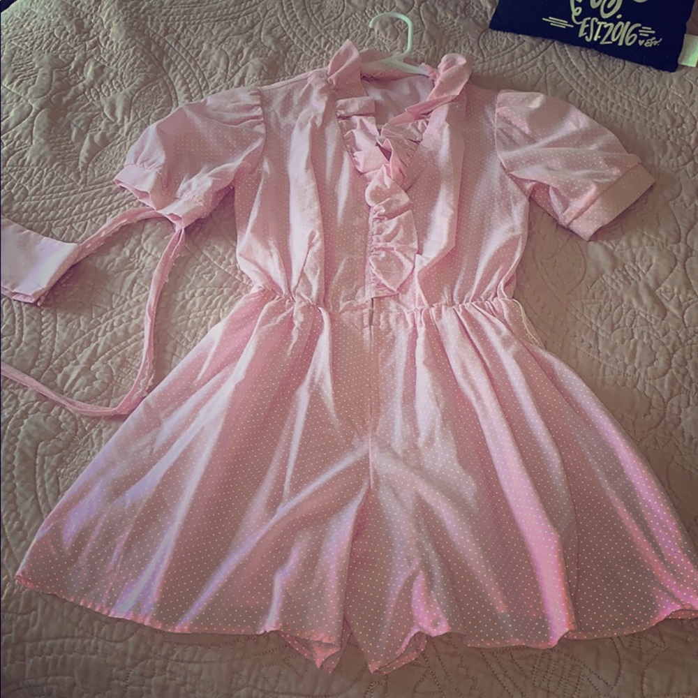 Vintage Pastel Pink Romper